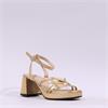 Wonders Zaida Strappy Block Heel Sandal - Gold
